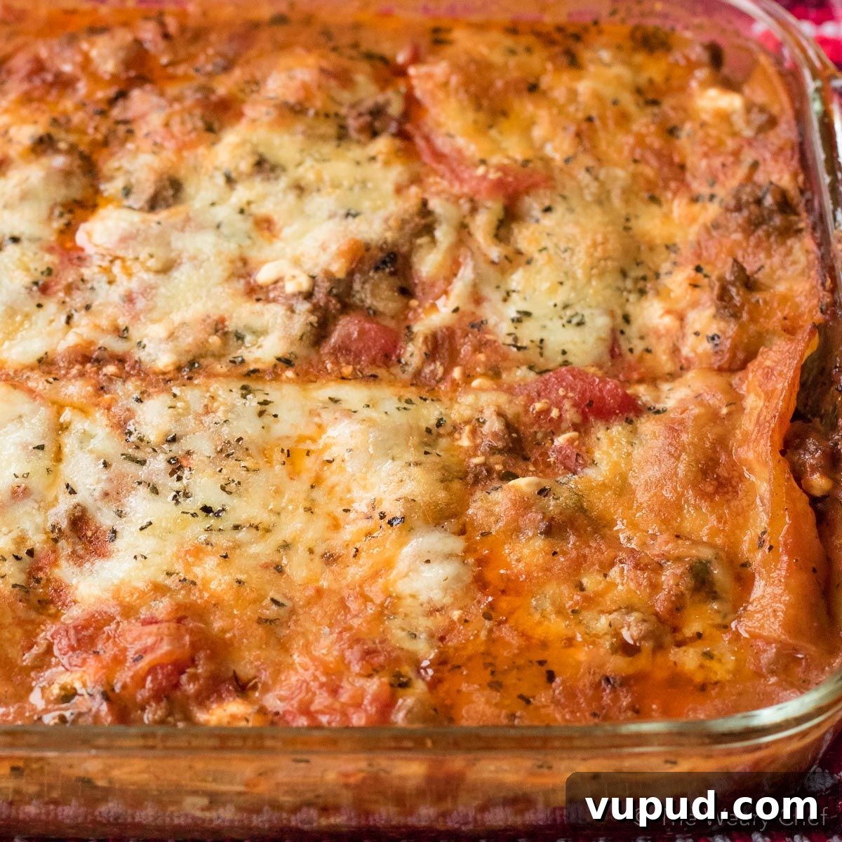 You can get this lazy lasagna in the oven in about 20 minutes! This hearty recipe is for family dinners, potlucks, or a make ahead meal.