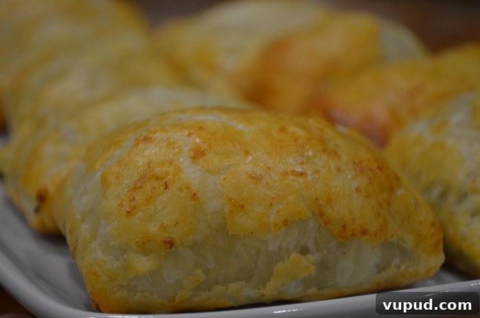 Crispy Beef Samosa Puff Pastries: Flaky Indian-Inspired Bites 27 puffed up
