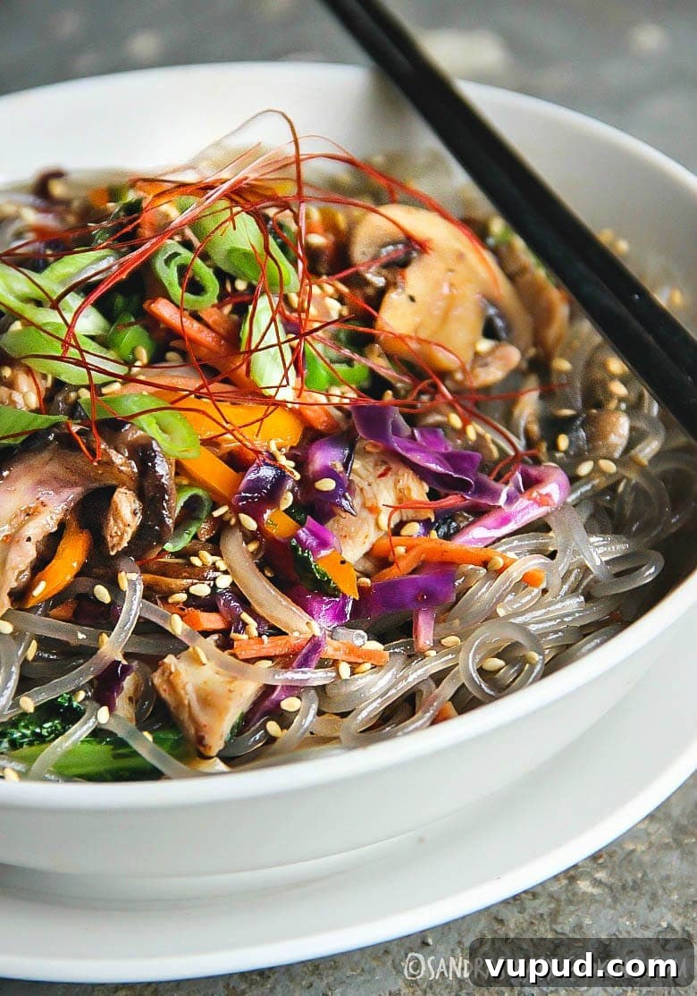 Japchae: Korean Sweet Potato Noodle Stir-Fry Recipe 3 Sweet Potato Noodle Stir Fry, Japchae