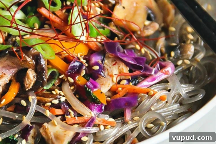 Sweet Potato Noodle Stir Fry - Japchae