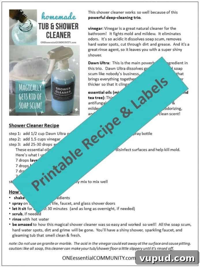 DIY Shower Cleaner Recipe for Sparkling, Streak-Free Tiles 8 Before and after shower cleaning results