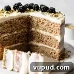 sliced pistachio cake on cake plate