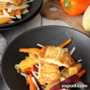 Citrus Salad with Crispy Fried Halloumi and Mint 11 Citrus salad with fried halloumi