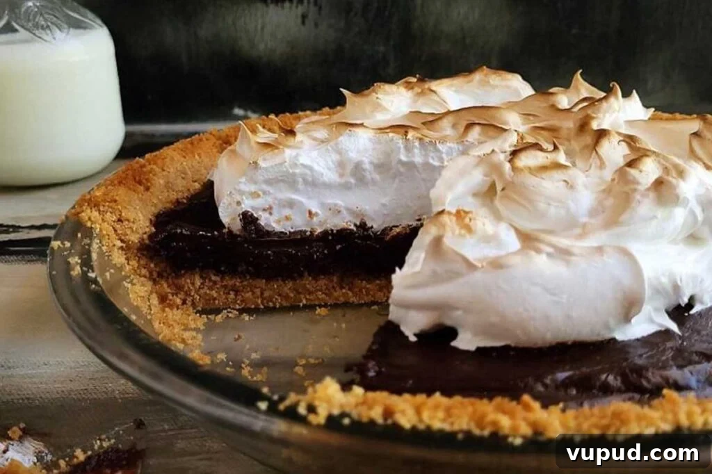 24 Irresistible S'mores Recipes to Enjoy All Year Long 17 A no bake s'mores pie with a slice missing