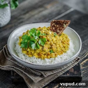 Mango Coconut Red Lentil Dhal Recipe for Tropical Comfort 2 Red Lentil Mango Coconut Dhal