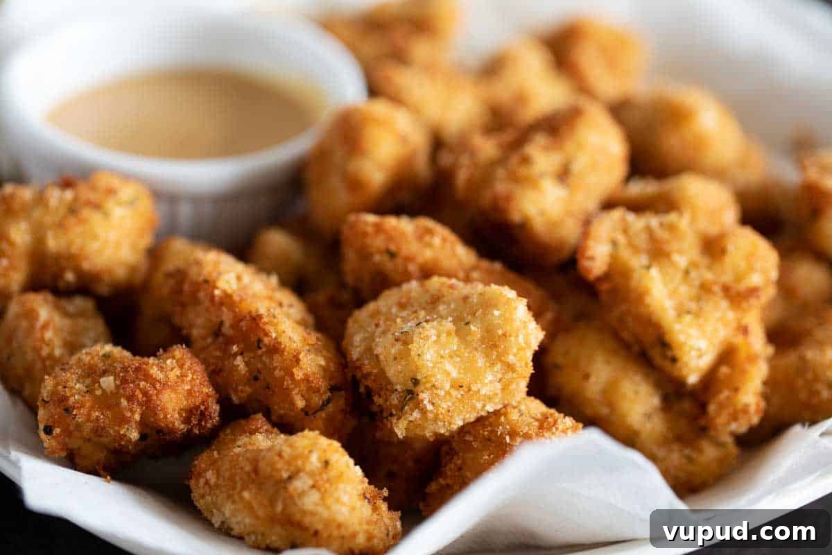 Homemade Chicken Nuggets plate full of Homemade Chicken Nuggets