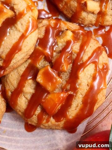 caramel apple cookies