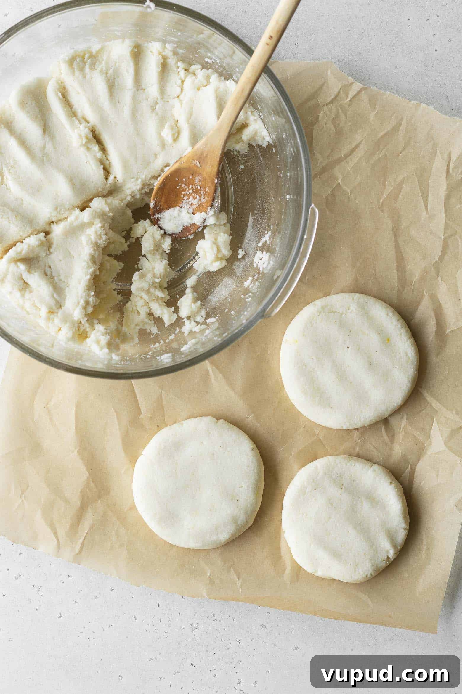 Reina Pepiada Arepa: Venezuelan Chicken & Avocado Recipe 7 Making arepas from homemade dough