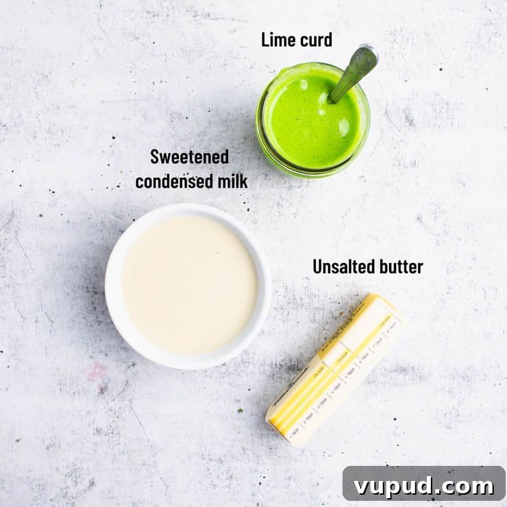 Zesty Key Lime Cookies Recipe: Tangy Citrus Cookie Delight 4 Photo of cookie topping ingredients with labels