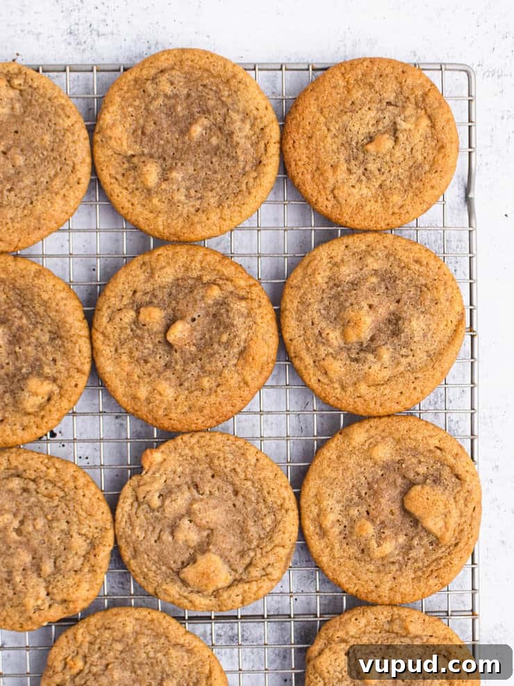 Zesty Key Lime Cookies Recipe: Tangy Citrus Cookie Delight 6 Baked cookies on a gold cooling rack.
