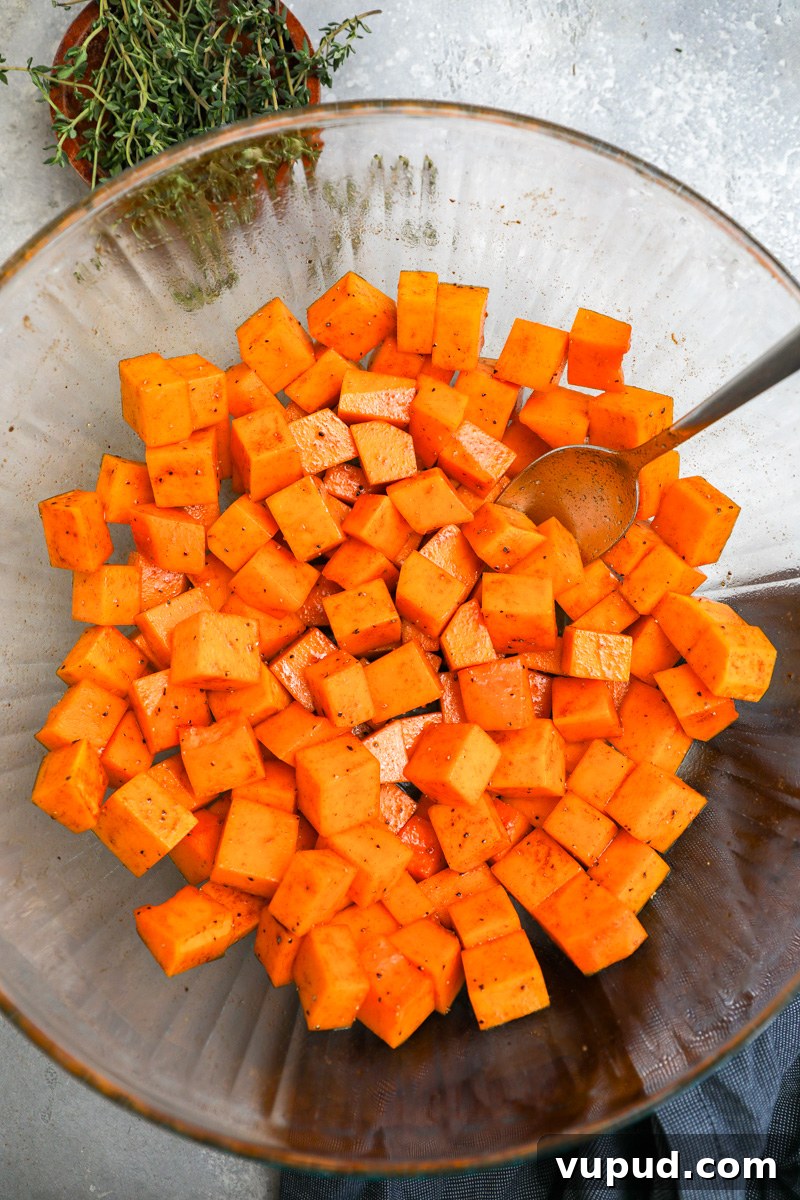 Maple-Roasted Butternut Squash with Cranberries and Feta 4 Ingredients used to make maple roasted butternut squash