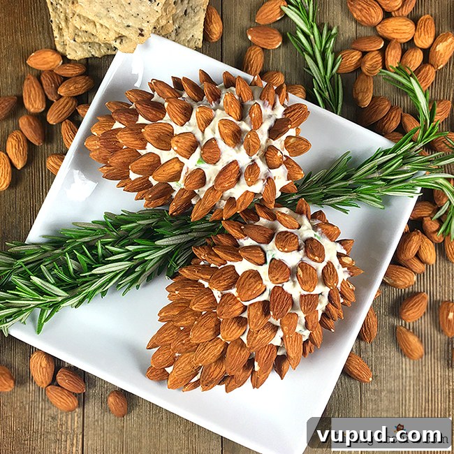 27+ Festive Christmas Finger Food Appetizers for Holiday Parties 17 Pinecone cheeseball to eat with your hands