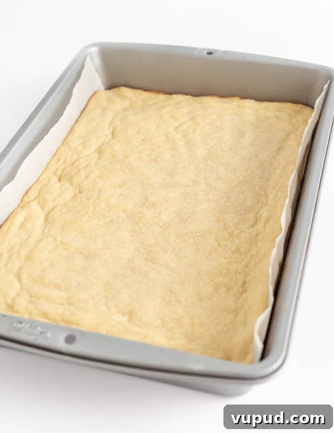 9x13 metal pan of baked lemon sugar cookie bars