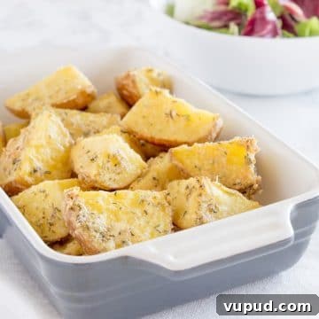 Roasted garlic parmesan potatoes