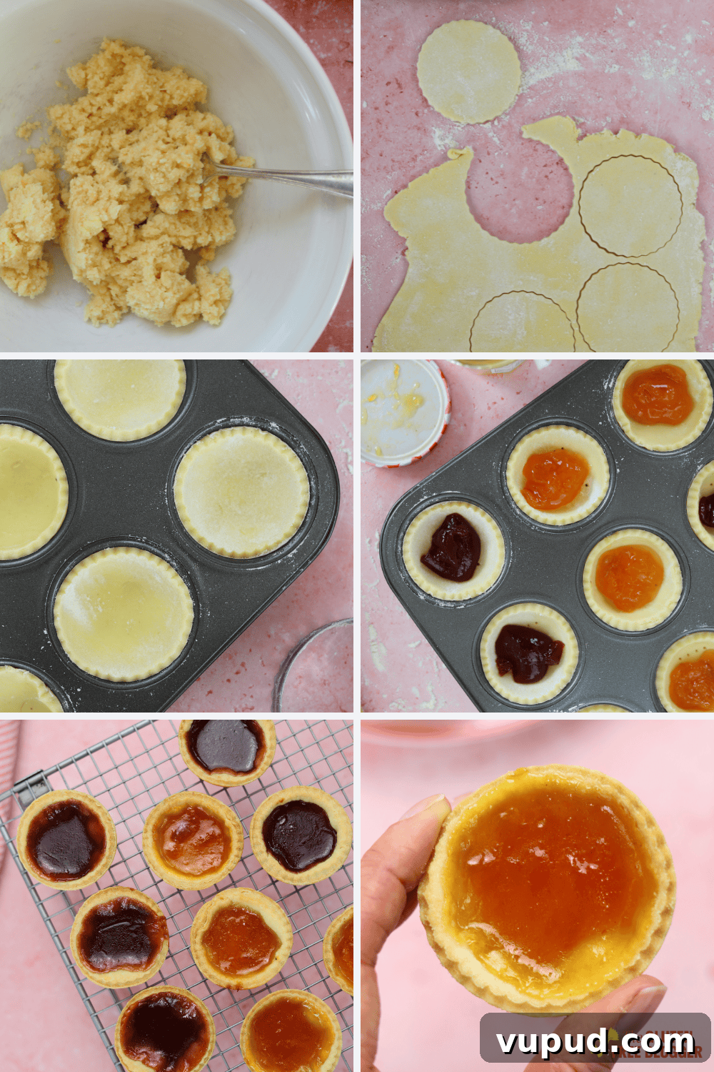 Gluten-Free Jam Tarts Recipe – Flaky Homemade Fruit Tarts 5 gluten free jam tarts recipe step-by-step photos
