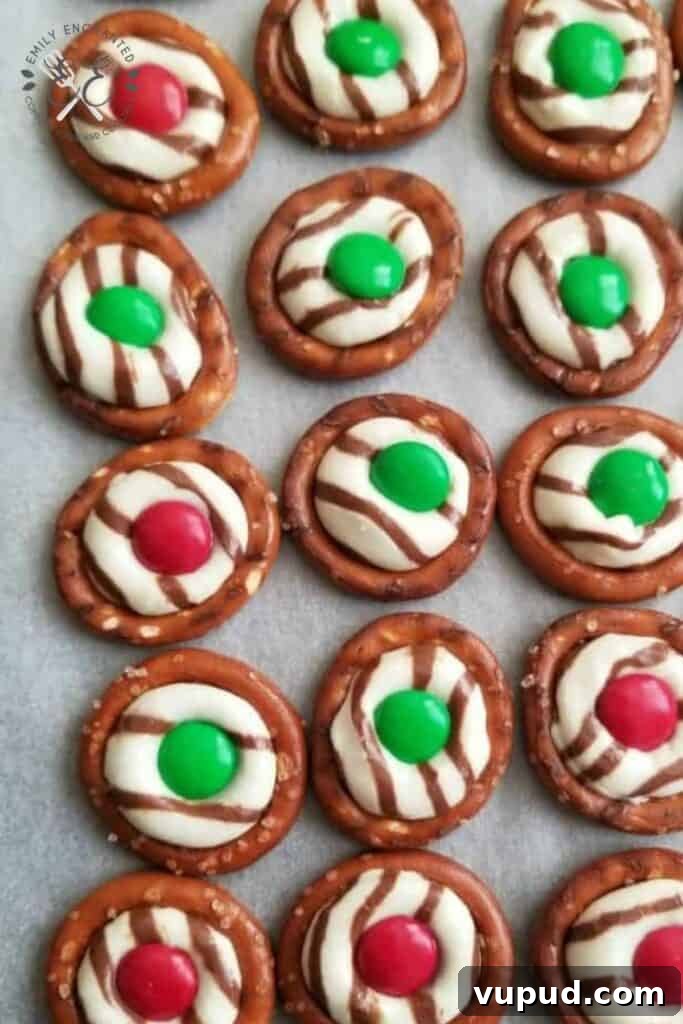 Chocolate Pretzels with Kisses