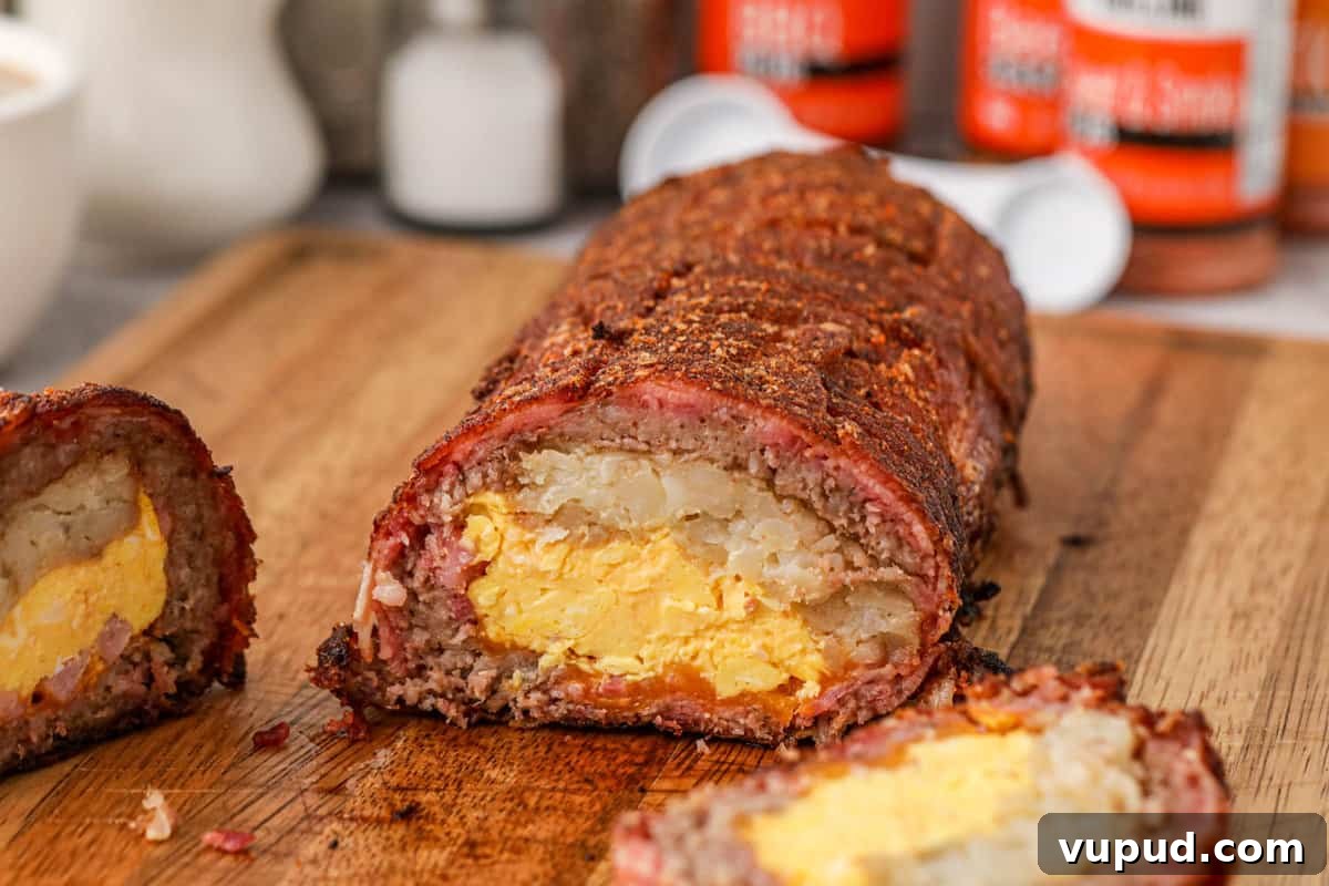 Smoked Breakfast Fatty: Savory Brisket-Wrapped Morning Roast 17 Breakfast Fatty Recipe Just off the Pellet Grill