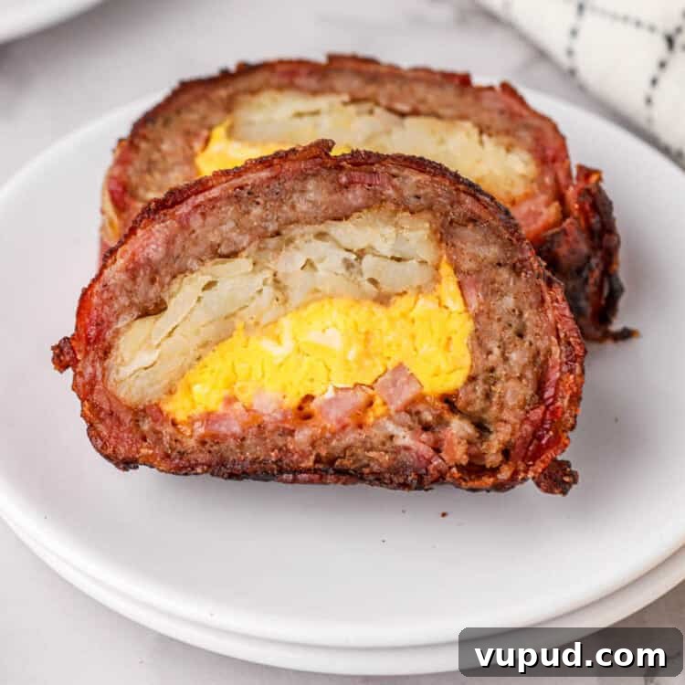 Smoked Breakfast Fatty: Savory Brisket-Wrapped Morning Roast 18 Smoked Breakfast Fatty Square Image
