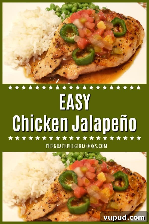 Easy Chicken Jalapeño Easy Chicken Jalapeño pin image