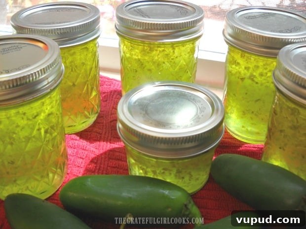 Jalapeño jelly Jar of jalapeño jelly
