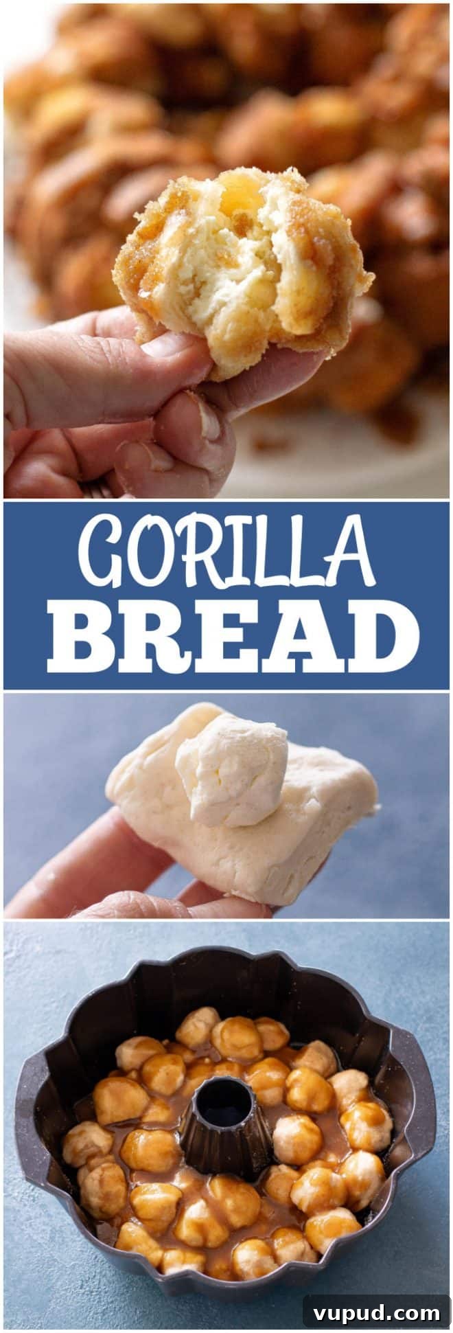Pull-Apart Cinnamon Monkey Bread Recipe for Breakfast or Brunch 11 gorilla bread