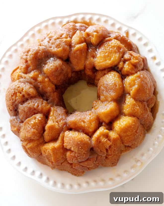 Pull-Apart Cinnamon Monkey Bread Recipe for Breakfast or Brunch 8 monkey bread