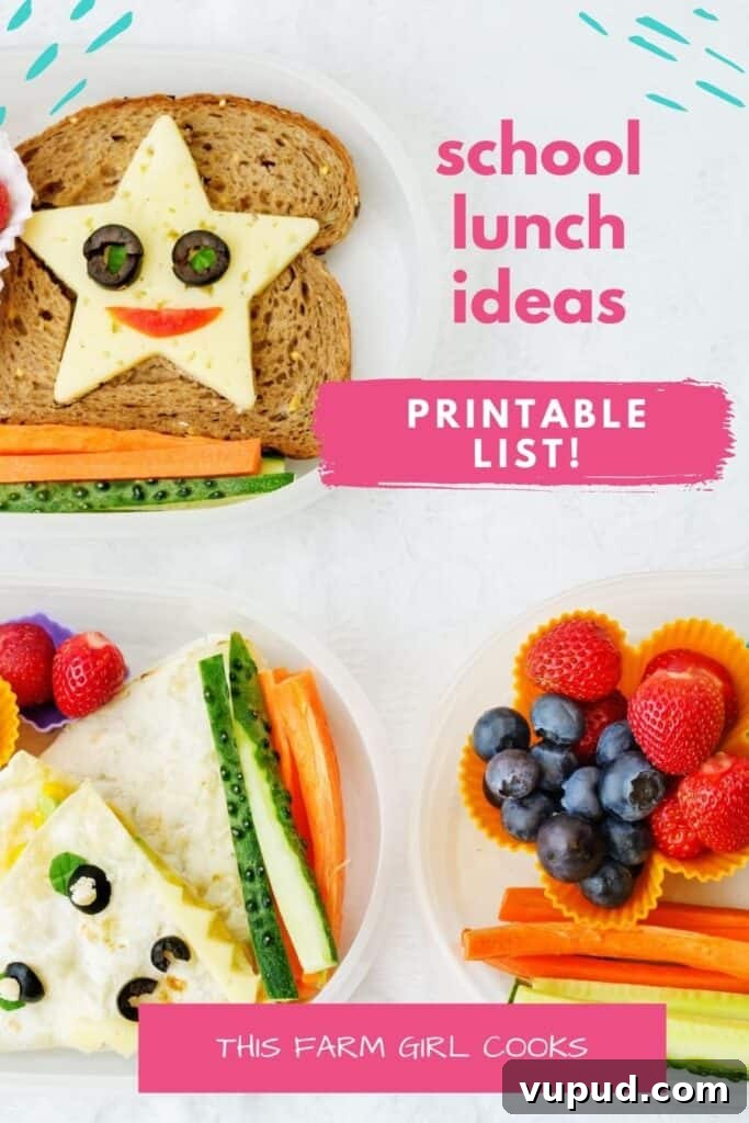 Creative School Lunch Ideas That Picky Eaters Will Actually Eat 2 school lunch ideas for kids