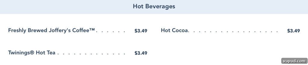 The Friar's Nook: Cozy Medieval Café & Tea Room Guide 11 hot beverage menu from Friar's Nook.