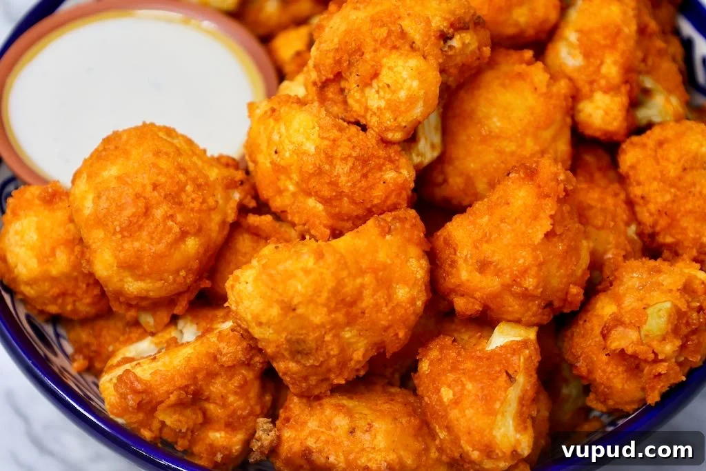 Crispy Buffalo Cauliflower in the Air Fryer: Tangy & Spicy Bites 5 buffalo cauliflower air fryer