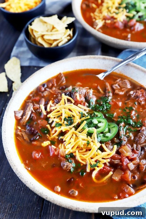 Instant Pot Carne Asada Chili Recipe for Bold Flavor 2 Side photo of Instant Pot carne asada chili