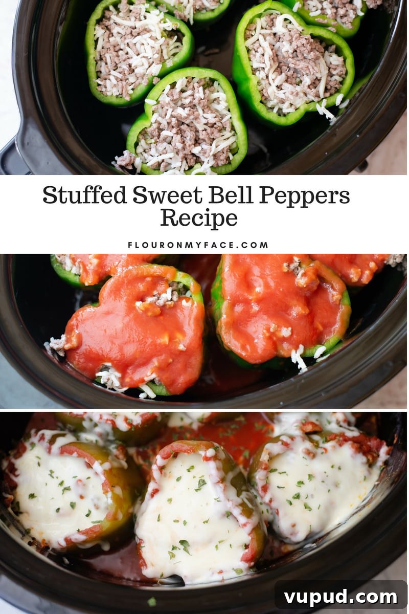 Step by step photos of Slow cooker stuffed sweet bell peppers recipe Step by step photos of Slow cooker stuffed sweet bell peppers recipe