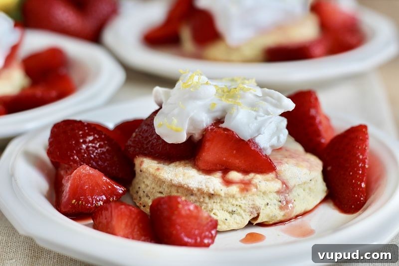 Strawberry Lemon Poppy Seed Vegan Shortcakes That Shine 3 vegan strawberry lemon poppy seed shortcakes