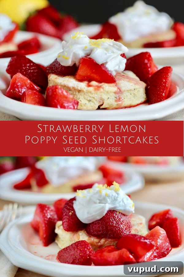 Strawberry Lemon Poppy Seed Vegan Shortcakes That Shine 5 Vegan Strawberry Lemon Poppy Seed Shortcakes Kitchen Gone Rogue