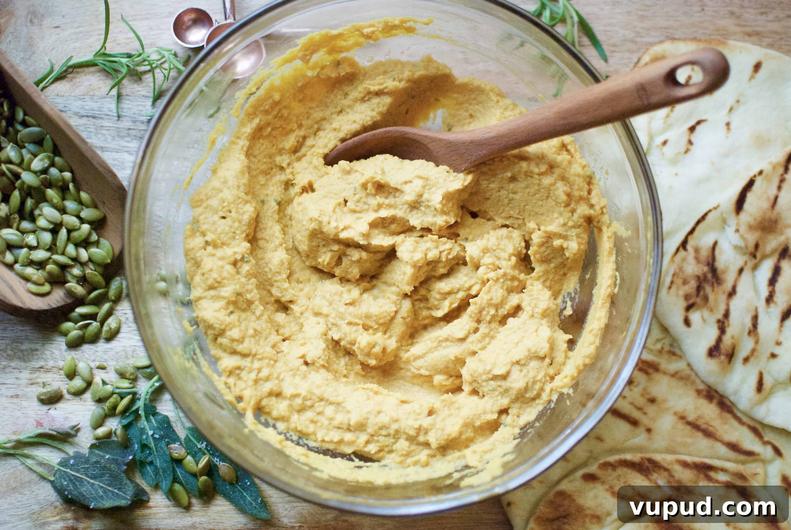 Pumpkin Hummus with Rosemary and Roasted Garlic Recipe 7 pumpkin hummus with rosemary & roasted garlic