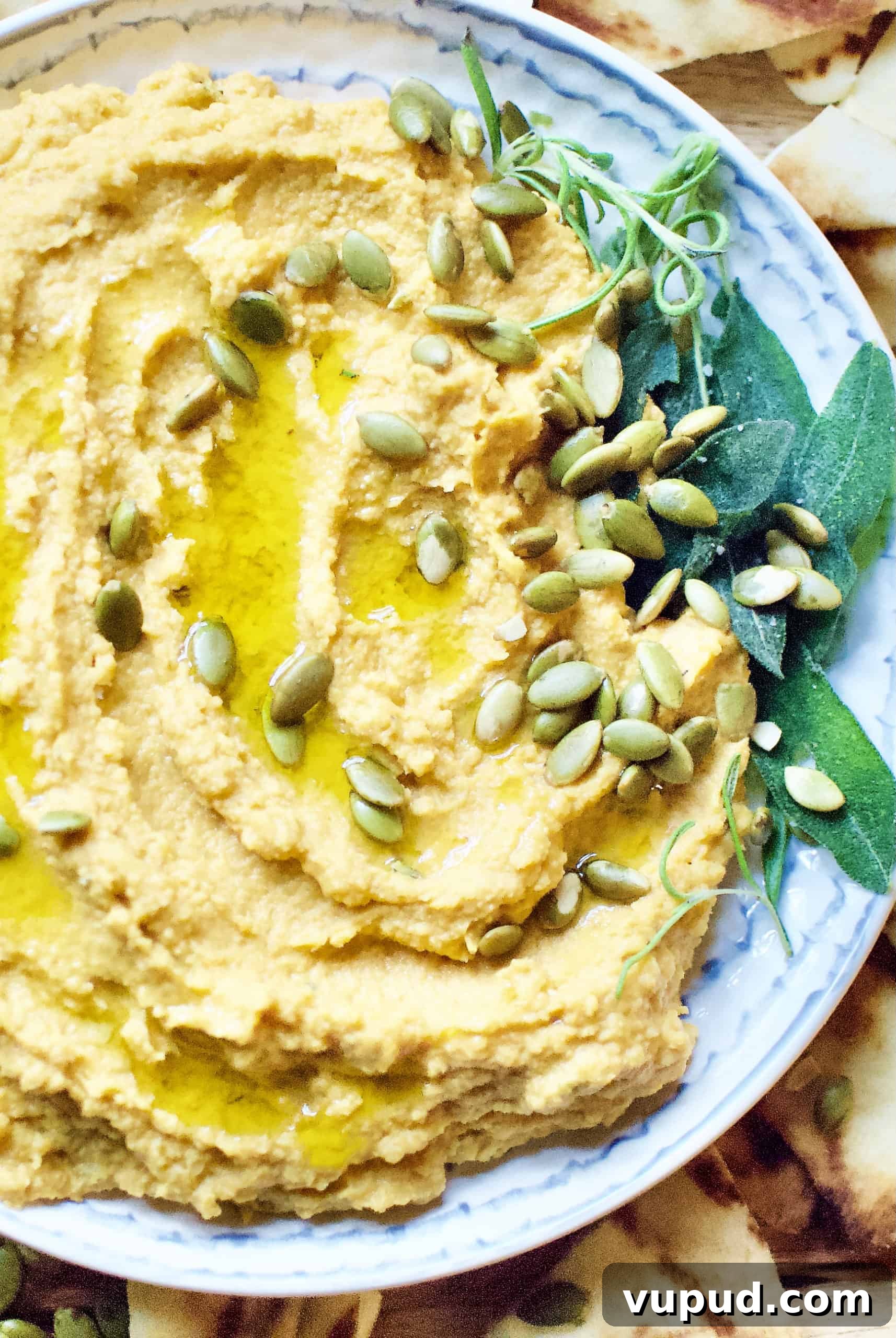 Pumpkin Hummus with Rosemary and Roasted Garlic Recipe 9 Pumpkin Hummus with Rosemary & Roasted Garlic