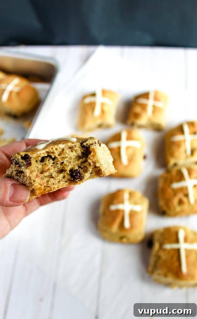 Soft & Fluffy Gluten-Free Hot Cross Buns: Simple Recipe for Spring 5 bite of gluten free hot cross buns
