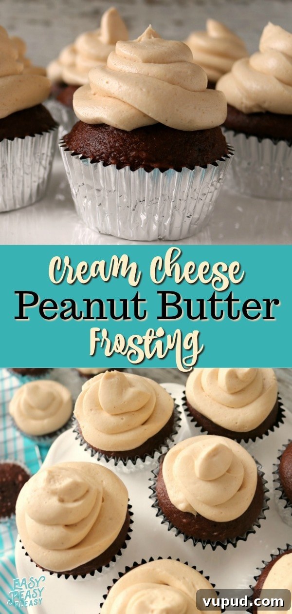 Lick-the-Bowl Peanut Butter Frosting Recipe for Cake & Cookies 7 You only need 4 Ingredients to make this light and fluffy cream cheese peanut butter frosting.