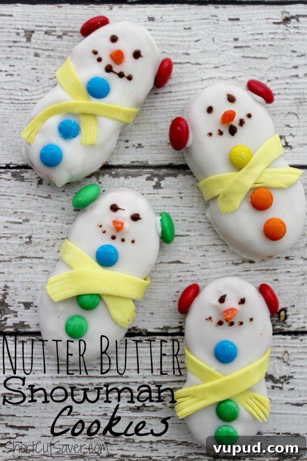 How to Make Nutter Butter Snowman Cookies for Holiday Parties 2 Nutter Butter Snowman Cookies