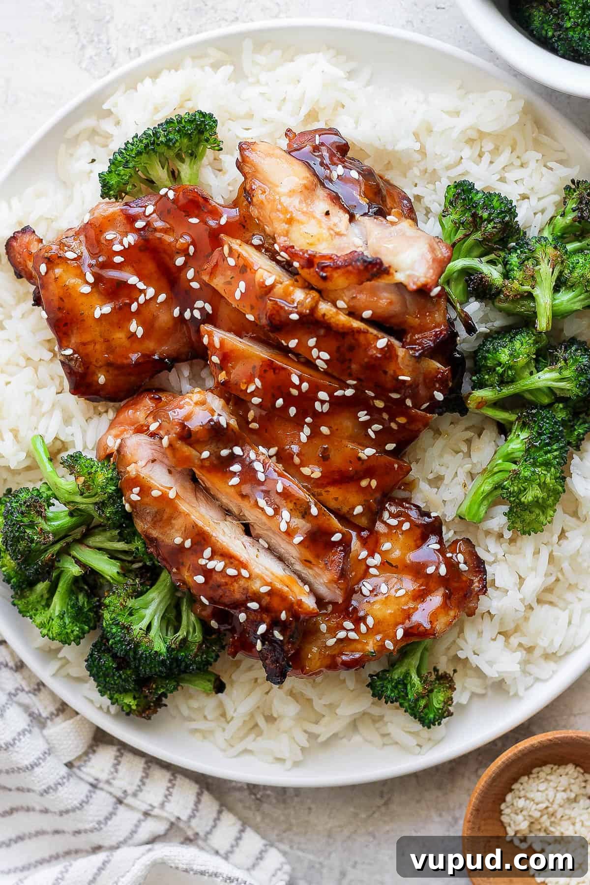 Sticky Grilled Teriyaki Chicken Recipe with Charred Scallions 2 The best recipe for grilled teriyaki chicken.