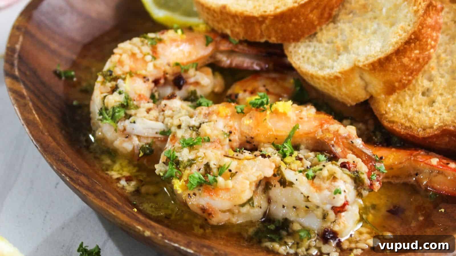 30 Flavorful Low-Carb Main Dishes That Feel Like Real Meals 27 A plate with shrimp and bread on it.
