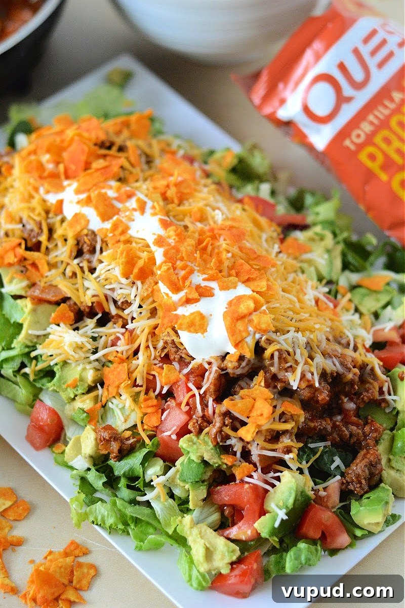 Low-Carb Ground Beef Chili Salad Recipe for Flavorful Weeknights 2 Low Carb Ground Beef Chili Salad