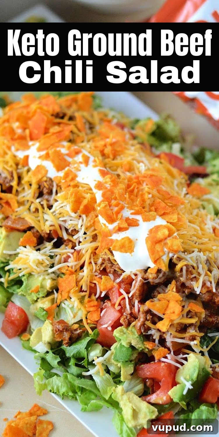 Low-Carb Ground Beef Chili Salad Recipe for Flavorful Weeknights 9 Low Carb Ground Beef Chili Salad