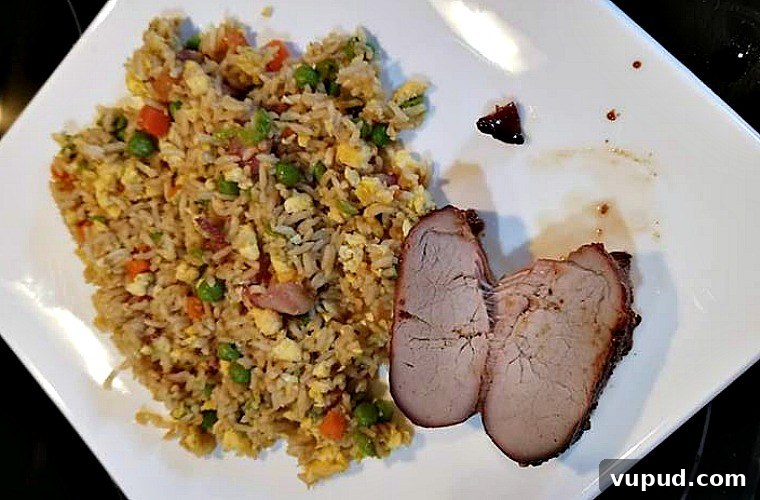 Sticky Teriyaki Grilled Pork Tenderloin Recipe 5 Grilled Teriyaki Pork Tenderloin Recipe is a great way to have Chinese at home with a fun twist on it! Pair up with fried rice for a great home dinner.