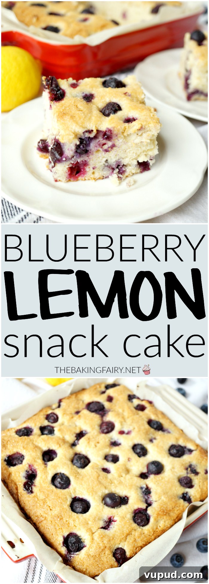Blueberry Lemon Snack Cake Recipe for Moist, Zesty Slices 8 blueberry lemon snack cake | The Baking Fairy