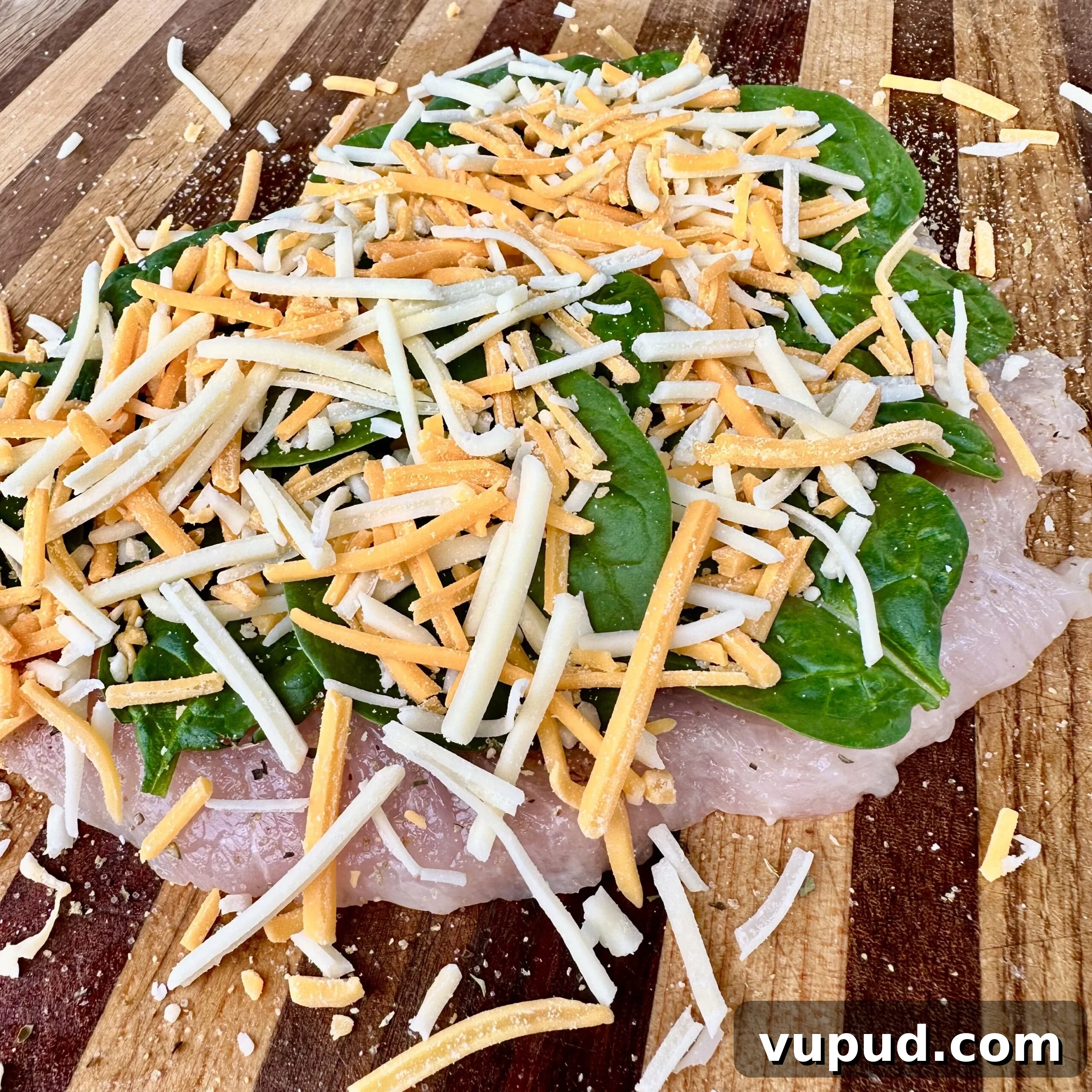 Juicy Stuffed Turkey Breast Recipe with Savory Herb Filling 3 Turkey filet layers