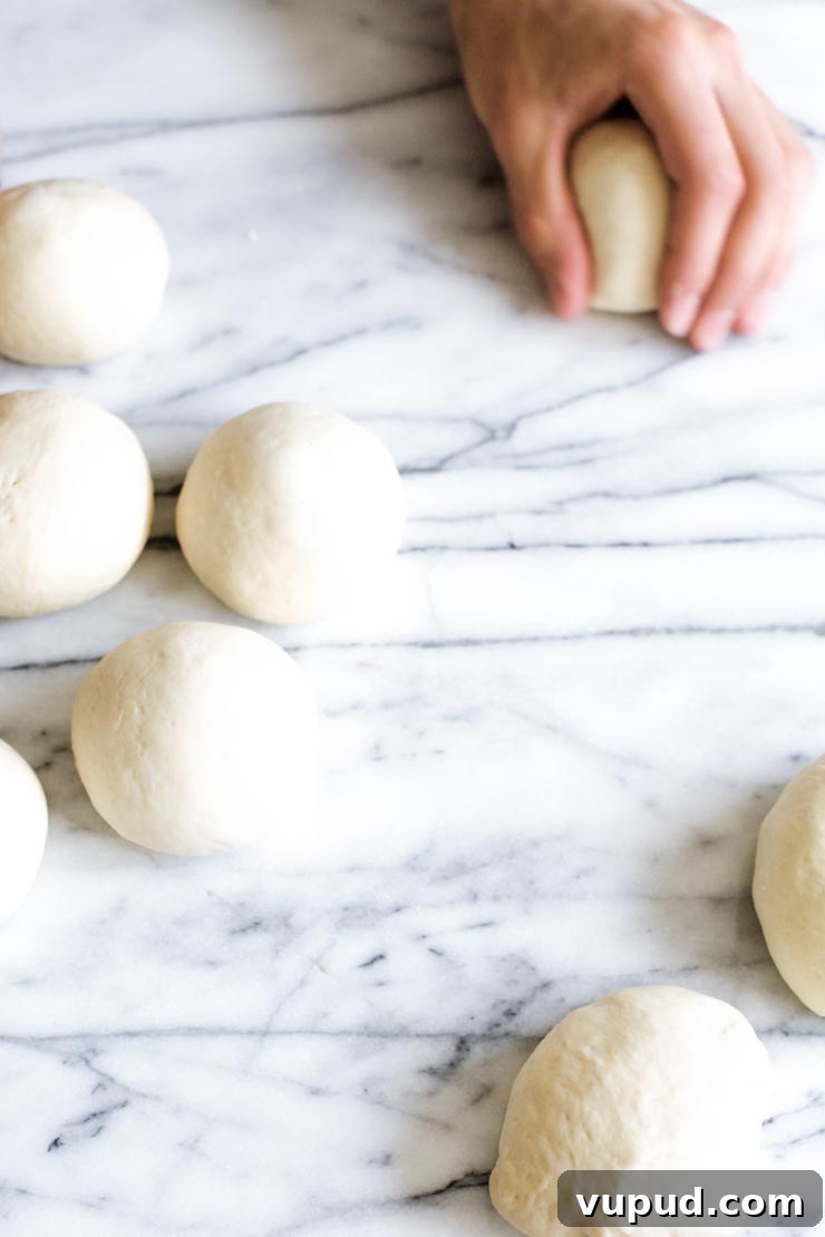 Authentic New York Bagel Recipe: Classic Boiled & Baked Method 9 Rolling Dough Balls for Bagels