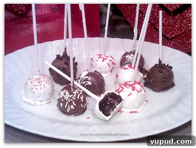 Valentine cake pops