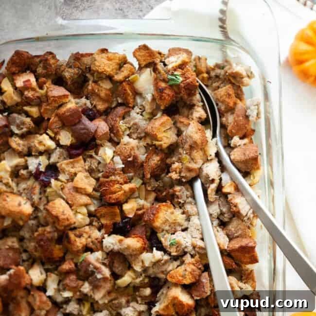 chicken apple sausage stuffing