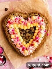 frosted heart cookie cake