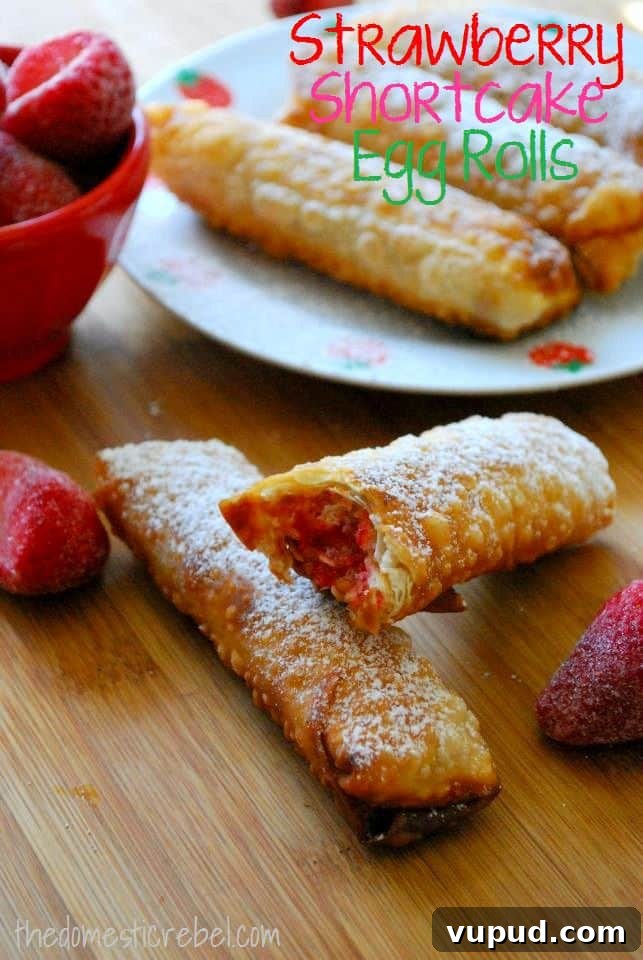 Strawberry Shortcake Egg Rolls Strawberry Shortcake Egg Rolls